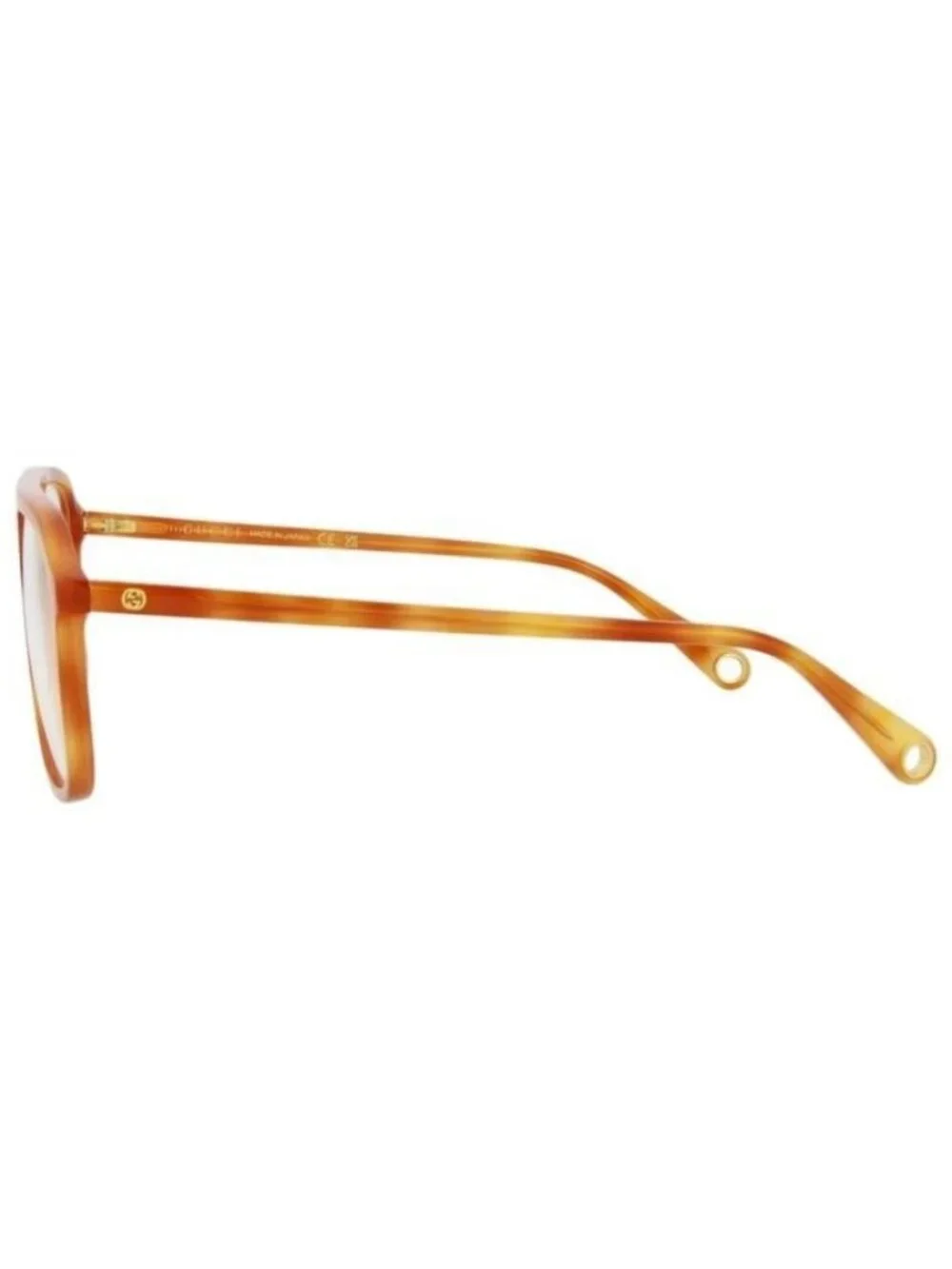 New Gucci Womens Aviator Havana Havana Transparent Fashion Designer Eyeglasses
